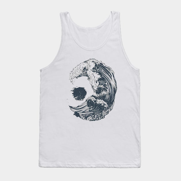 Moon Wave Tank Top by hitext